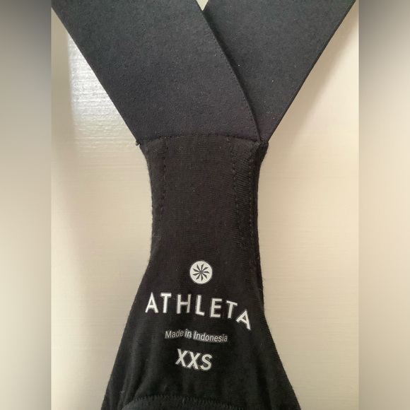 Athleta Santorini Thera Dress Black soft, shelf bra, Sz XXS - Picture 6 of 10